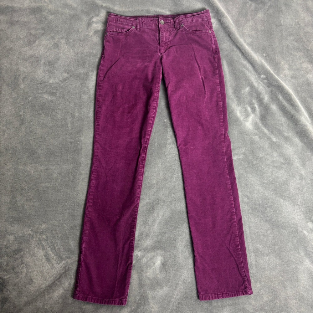 Tommy Hilfiger Women's Size 2 Purple Corduroy Pants Straight Leg Y2K Preppy